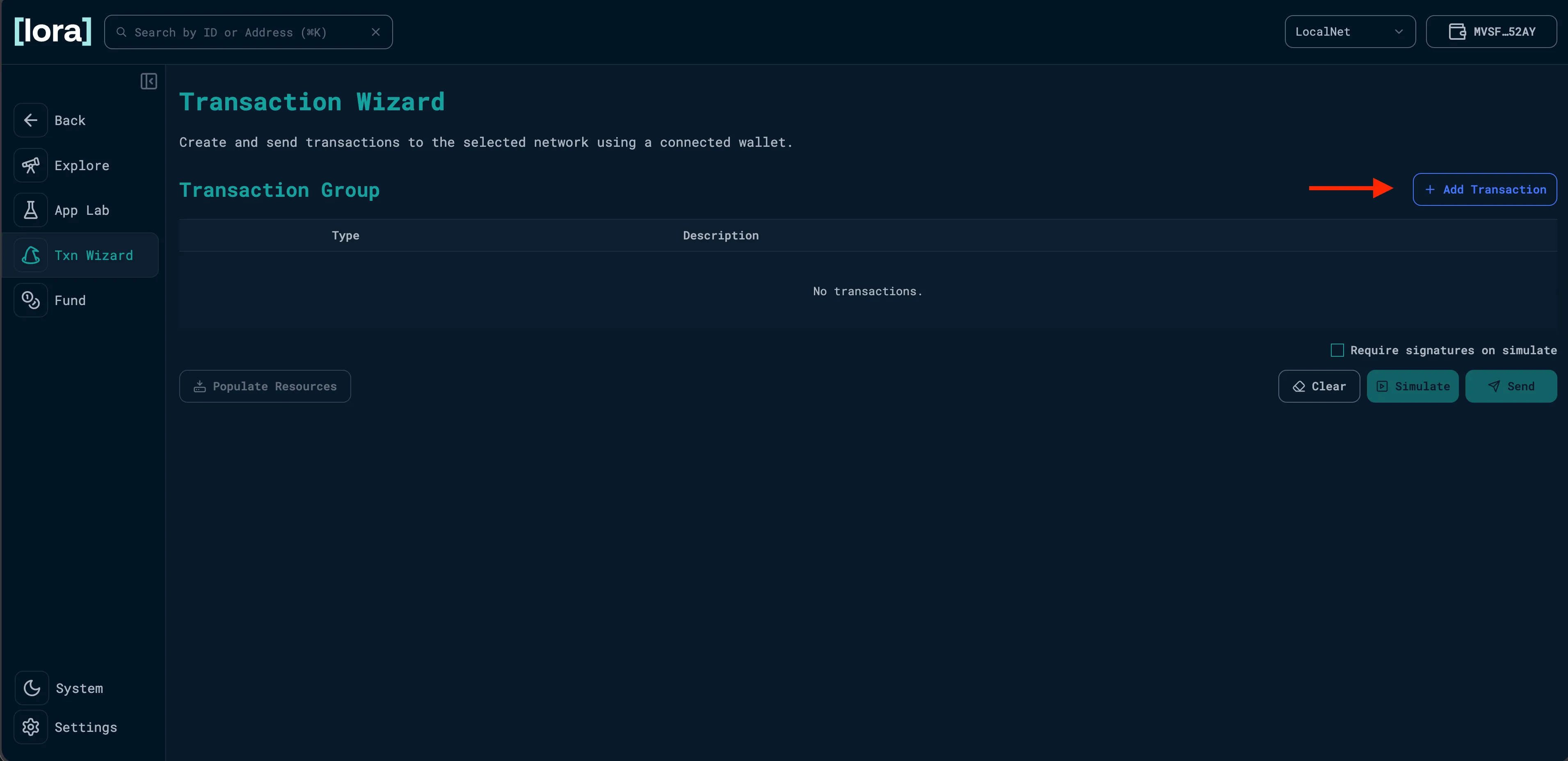 Add Transaction