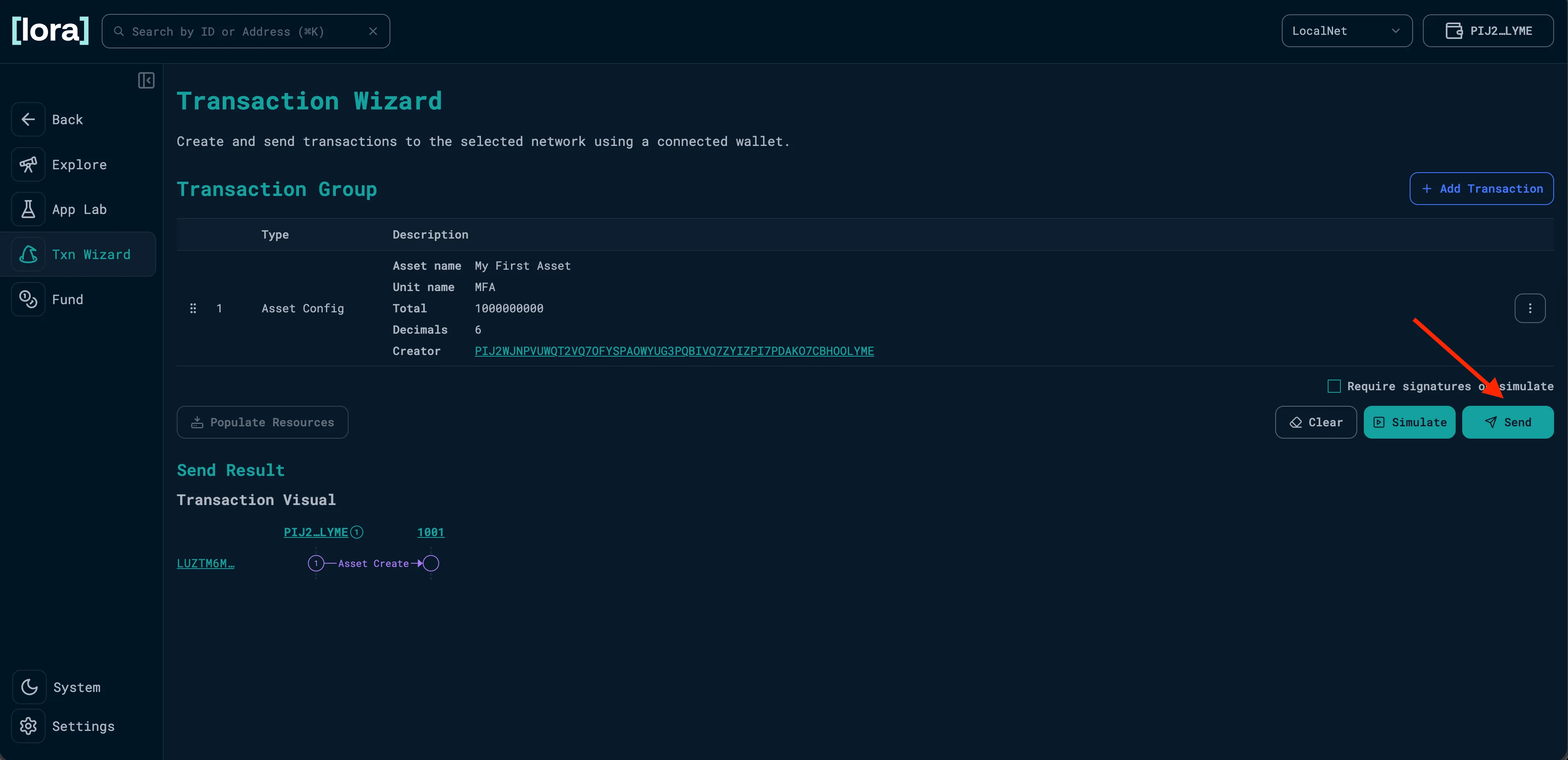 Submit Transaction