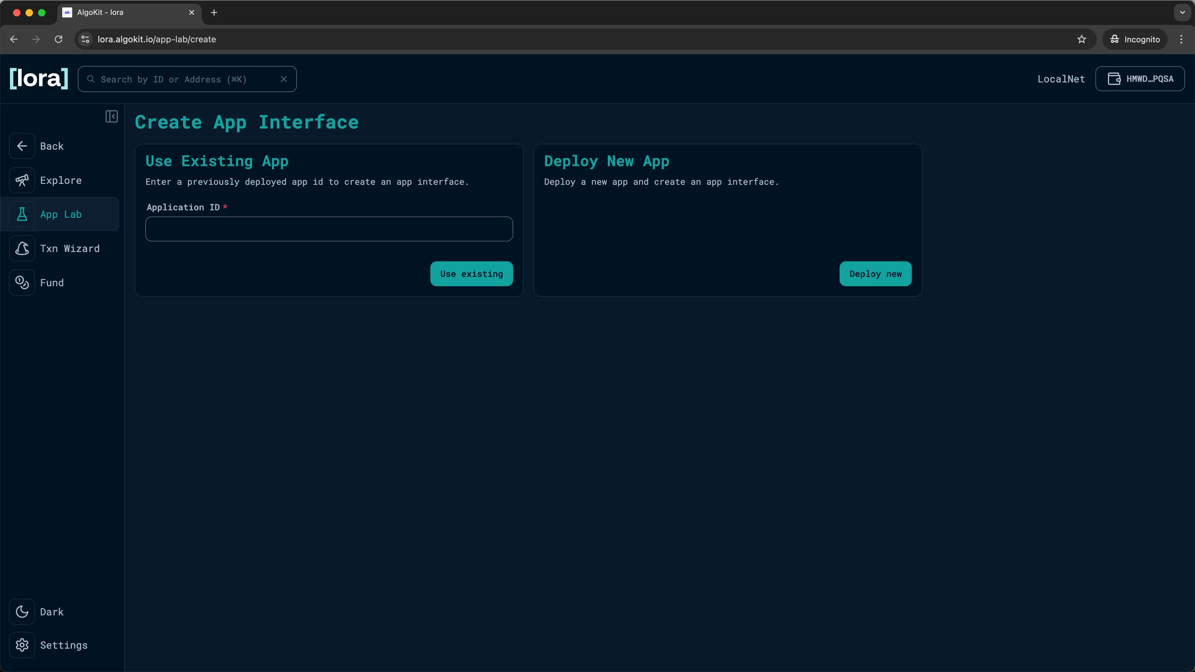 LORA: Deploying your app
